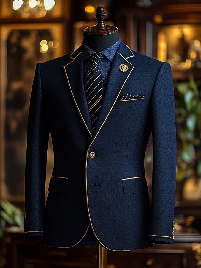 Premium school blazer with gold trim